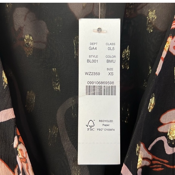 NWT J. Crew Collection Tie-Front Lurex Maxi Dress in Mixed Print - Picture 8 of 13